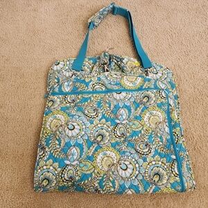 Vera Bradley Hanging Garment Clothing Travel Bag Shoulder Strap Blue #X
